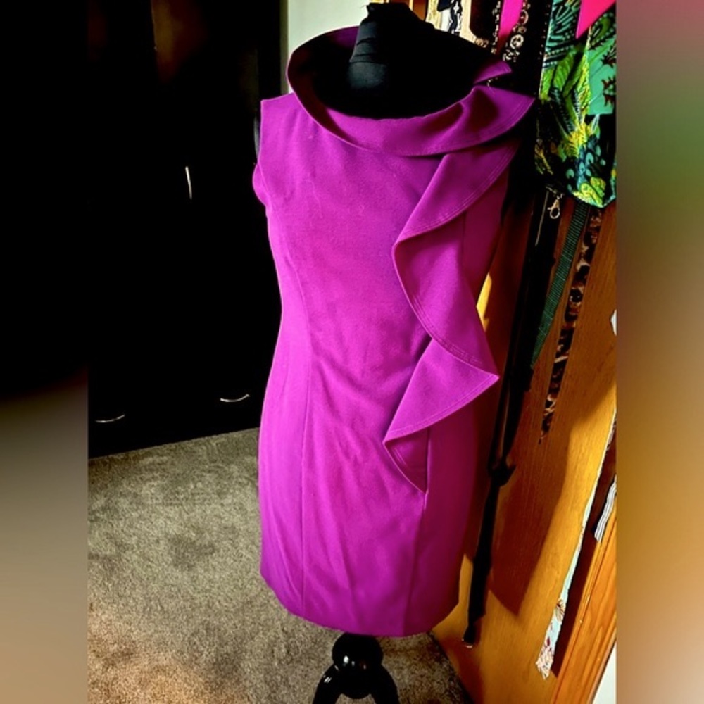 Calvin Klein Eggplant Sheath Dress